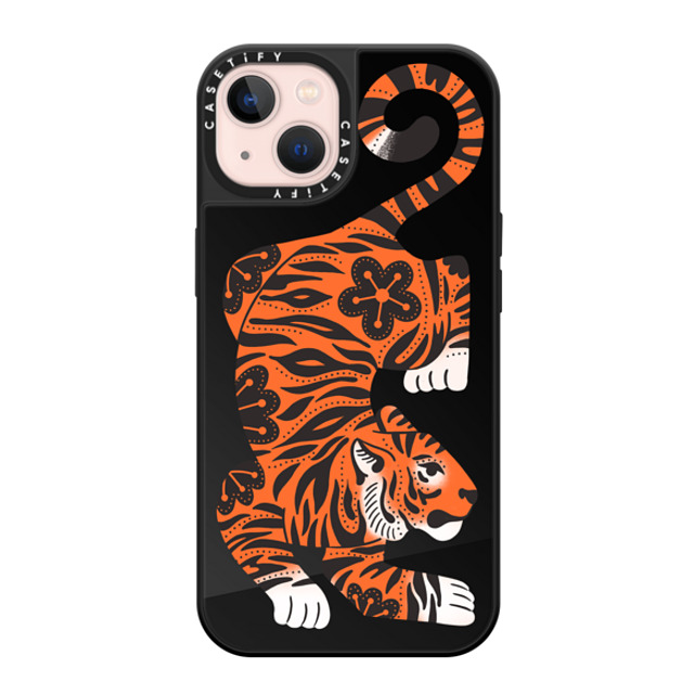 Jess Miller Draws x CASETiFY iPhone 13 ケース Summer,Floral Black on Black ミラーケース MagSafe対応 Fierce Tiger Father's Day Jess Miller Draws x CASETiFY iPhone 13 ケース Summer,Floral Black on Black ミラーケース MagSafe対応 Fierce Tiger Father's Day