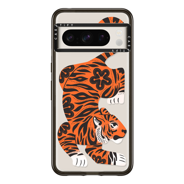 Jess Miller Draws x CASETiFY Pixel 8 Pro Case Summer,Floral ブラック インパクトケース Fierce Tiger New iPhone Jess Miller Draws x CASETiFY Pixel 8 Pro Case Summer,Floral ブラック インパクトケース Fierce Tiger New iPhone