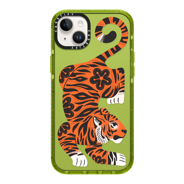 Jess Miller Draws x CASETiFY iPhone 14 Plus ケース Kiwi インパクトケース Fierce Tiger