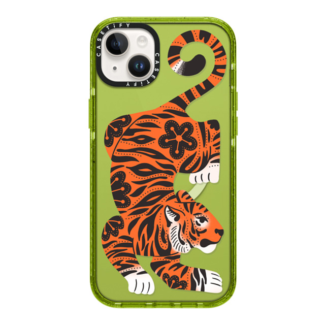 Jess Miller Draws x CASETiFY iPhone 14 Plus ケース Summer,Floral Kiwi インパクトケース MagSafe対応 Fierce Tiger Mother's Day Jess Miller Draws x CASETiFY iPhone 14 Plus ケース Summer,Floral Kiwi インパクトケース MagSafe対応 Fierce Tiger Mother's Day
