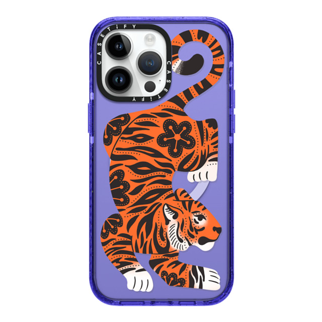 Jess Miller Draws x CASETiFY iPhone 14 Pro Max ケース Summer,Floral Peri Purple インパクトケース MagSafe対応 Fierce Tiger Back to School Jess Miller Draws x CASETiFY iPhone 14 Pro Max ケース Summer,Floral Peri Purple インパクトケース MagSafe対応 Fierce Tiger Back to School
