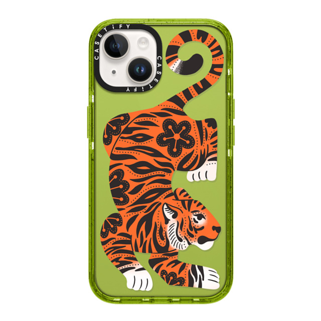 Jess Miller Draws x CASETiFY iPhone 14 ケース Kiwi インパクトケース Fierce Tiger