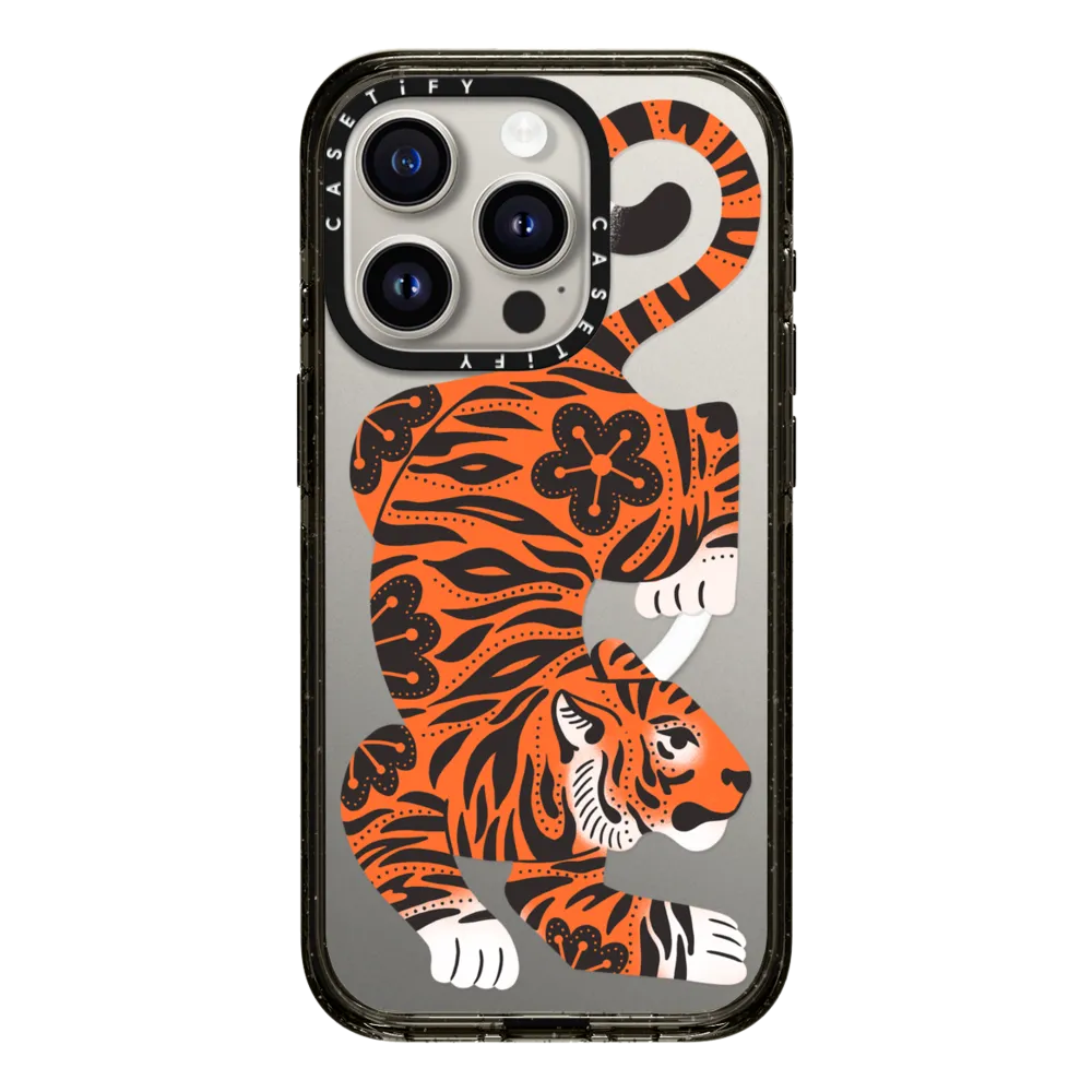 Impact iPhone 15 Pro Case MagSafe Compatible - Fierce Tiger
