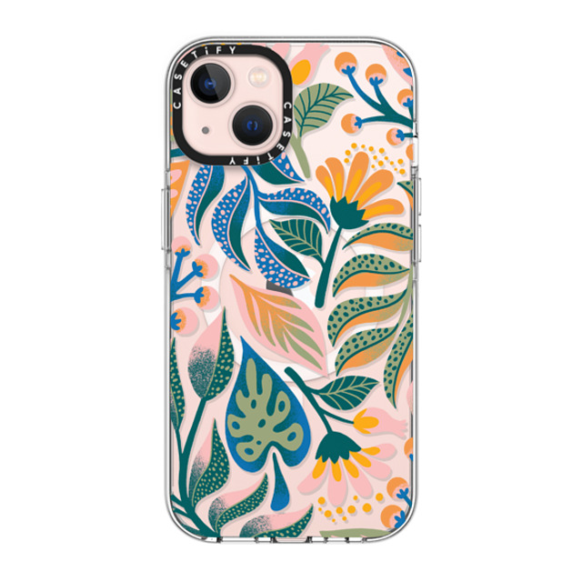 Jess Miller Draws x CASETiFY iPhone 13 ケース クリア クリア ケース MagSafe対応 Tropical Lux