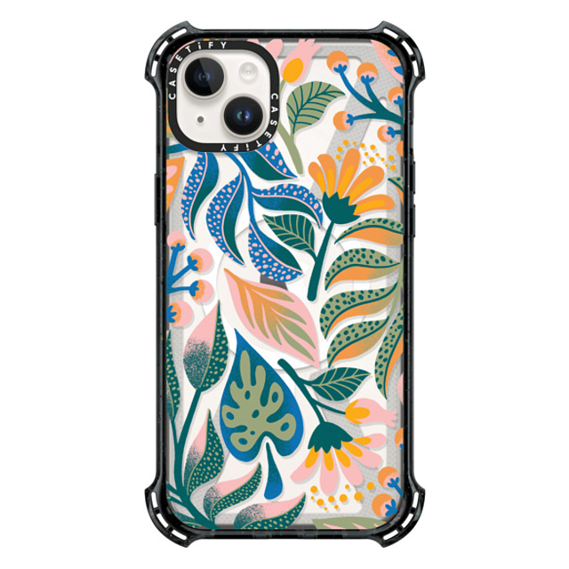 Jess Miller Draws x CASETiFY iPhone 14 Plus Case Black バウンスケース Tropical Lux Jess Miller Draws x CASETiFY iPhone 14 Plus Case Black バウンスケース Tropical Lux