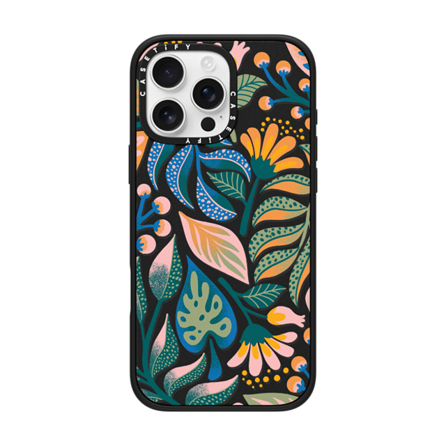 Jess Miller Draws x CASETiFY iPhone 16 Pro Max ケース マットブラック インパクトケース MagSafe対応 Tropical Lux