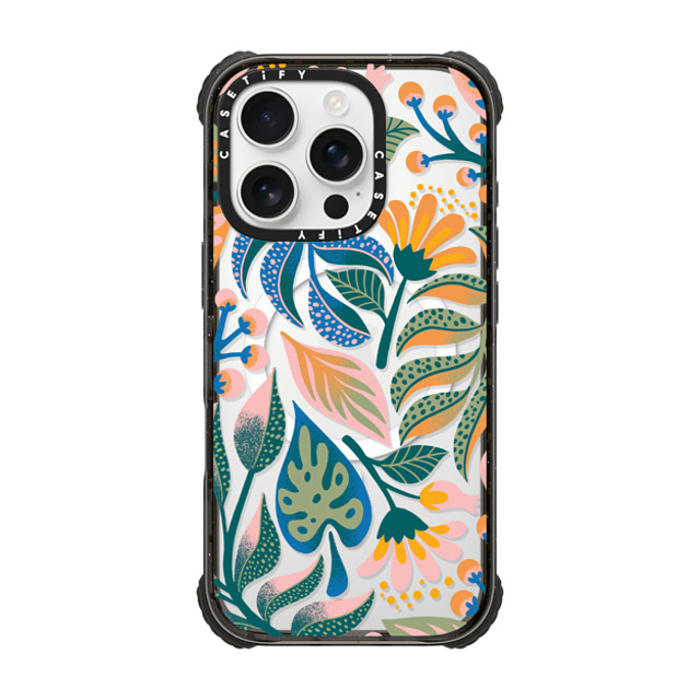 Jess Miller Draws x CASETiFY iPhone 16 Pro Case Black ウルトラ インパクトケース MagSafe 対応 Tropical Lux Jess Miller Draws x CASETiFY iPhone 16 Pro Case Black ウルトラ インパクトケース MagSafe 対応 Tropical Lux
