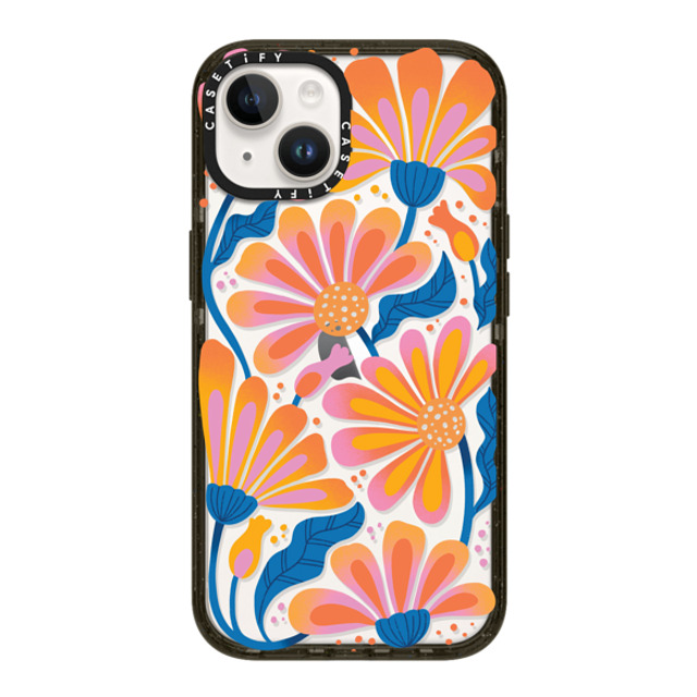 Jess Miller Draws x CASETiFY iPhone 14 ケース ブラック インパクトケース Lazy Daisy