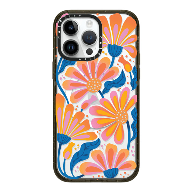 Jess Miller Draws x CASETiFY iPhone 14 Pro Max ケース ブラック インパクトケース MagSafe対応 Lazy Daisy