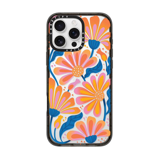 Jess Miller Draws x CASETiFY iPhone 16 Pro Max ケース ブラック インパクトケース Lazy Daisy