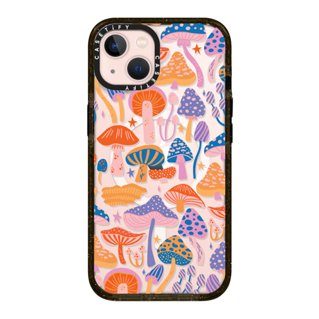 Jess Miller Draws x CASETiFY iPhone 13 ケース ブラック インパクトケース MagSafe対応 Magic Mushrooms