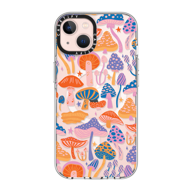 Jess Miller Draws x CASETiFY iPhone 13 ケース クリア クリア ケース MagSafe対応 Magic Mushrooms