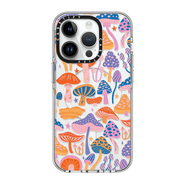 Jess Miller Draws x CASETiFY iPhone 14 Pro ケース クリア クリア ケース MagSafe対応 Magic Mushrooms