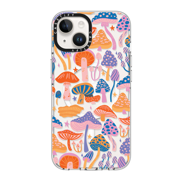 Jess Miller Draws x CASETiFY iPhone 14 ケース クリア クリア ケース MagSafe対応 Magic Mushrooms