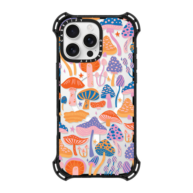 Jess Miller Draws x CASETiFY iPhone 16 Pro Max ケース ブラック バウンスケース Magic Mushrooms