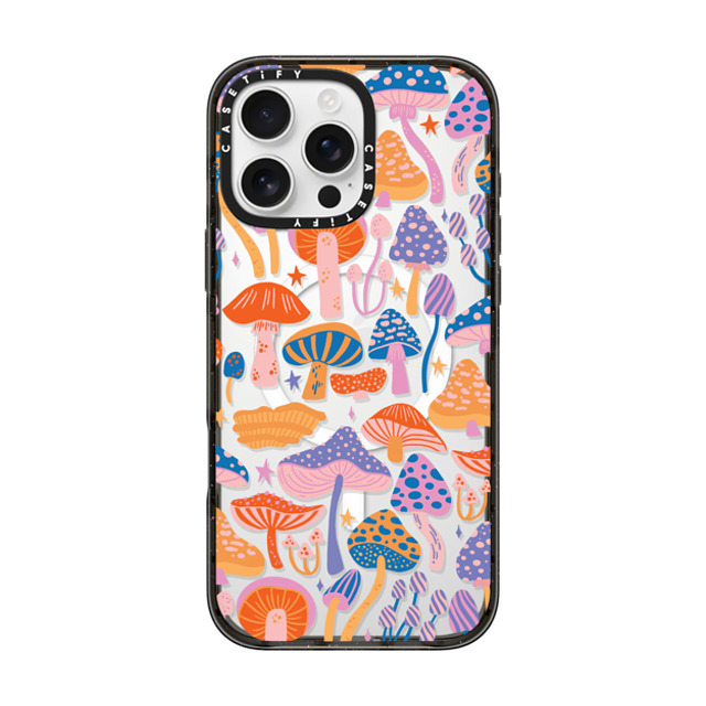 Jess Miller Draws x CASETiFY iPhone 16 Pro Max ケース ブラック インパクトケース MagSafe対応 Magic Mushrooms