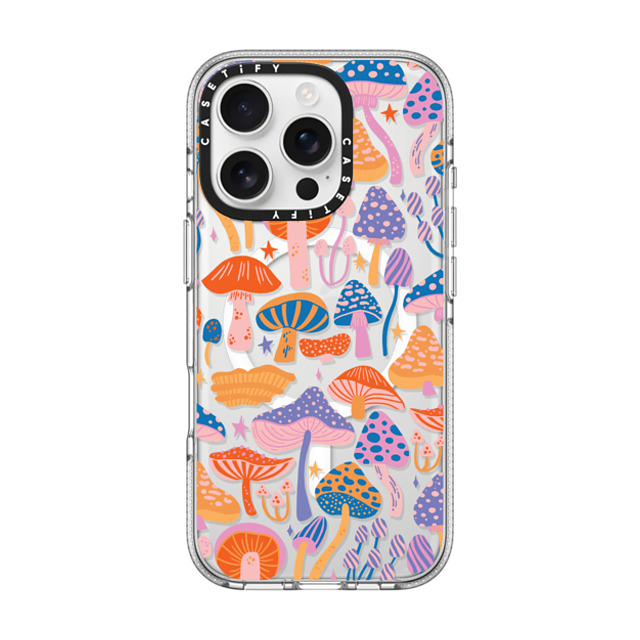 Jess Miller Draws x CASETiFY iPhone 16 Pro ケース クリア クリア ケース MagSafe対応 Magic Mushrooms