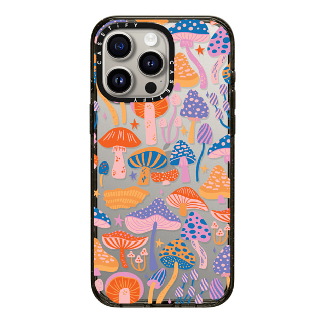 Jess Miller Draws x CASETiFY iPhone 15 Pro Max ケース ブラック インパクトケース Magic Mushrooms