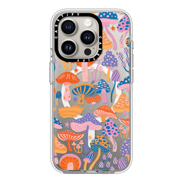 Jess Miller Draws x CASETiFY iPhone 15 Pro ケース クリア クリア ケース MagSafe対応 Magic Mushrooms