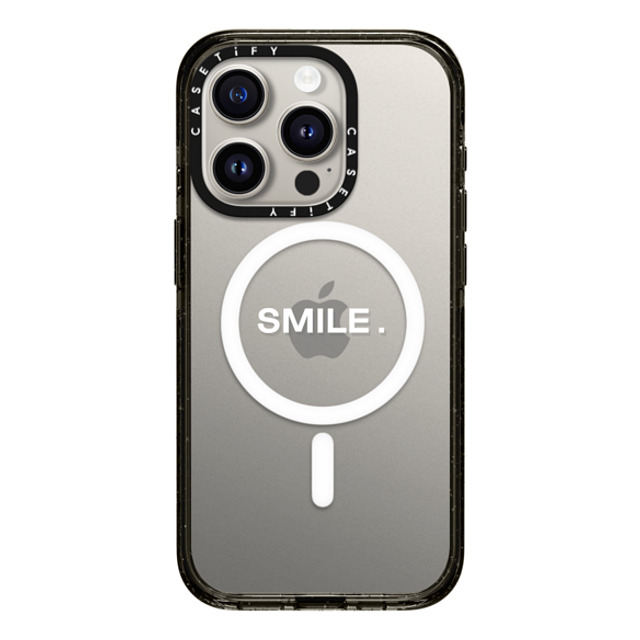 CASETiFY iPhone 15 Pro Case Black Impact Case MagSafe Compatible Custom Case - SMILE. CASETiFY iPhone 15 Pro Case Black Impact Case MagSafe Compatible Custom Case - SMILE.