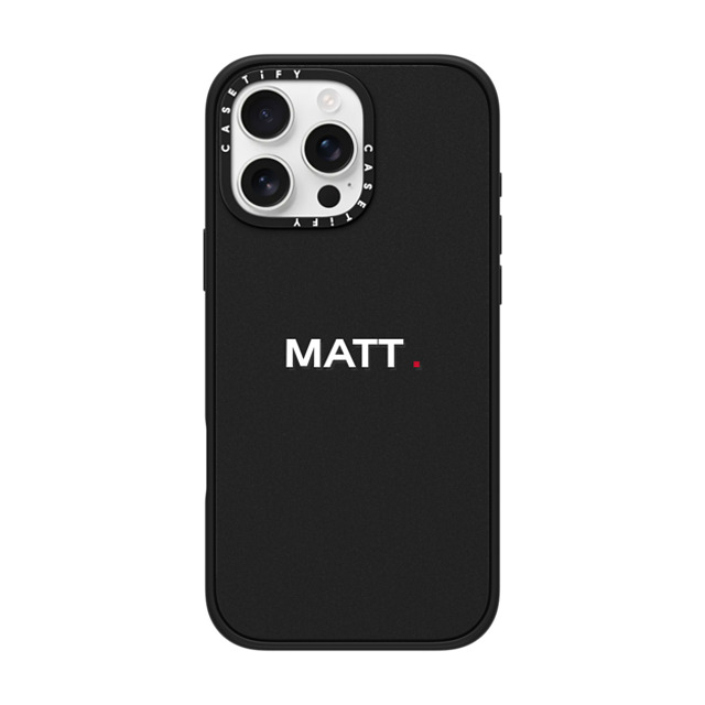 CASETiFY iPhone 16 Pro Max Case Matte Black Impact Case MagSafe Compatible Custom Case - MATT. CASETiFY iPhone 16 Pro Max Case Matte Black Impact Case MagSafe Compatible Custom Case - MATT.