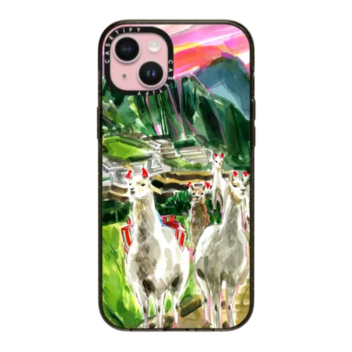 iPhone 15 Plus - Machu Picchu Llama Party