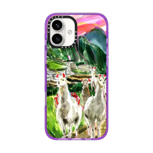 iPhone 16 Plus - Machu Picchu Llama Party