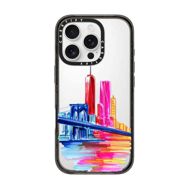 Travel Write Draw x CASETiFY iPhone 16 Pro ケース Travel ブラック インパクトケース New York State of Mind Father's Day Travel Write Draw x CASETiFY iPhone 16 Pro ケース Travel ブラック インパクトケース New York State of Mind Father's Day