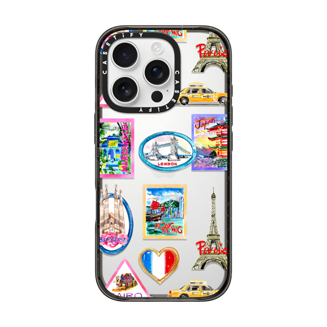Travel Write Draw x CASETiFY iPhone 16 Pro Case Sticker,Travel Black Impact Case Vintage Luggage Stickers Father's Day Travel Write Draw x CASETiFY iPhone 16 Pro Case Sticker,Travel Black Impact Case Vintage Luggage Stickers Father's Day