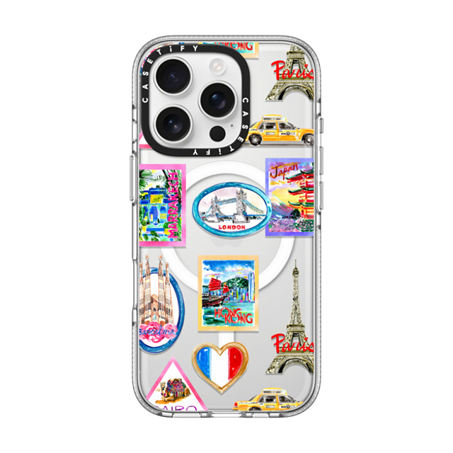 Travel Write Draw x CASETiFY iPhone 16 Pro Case Sticker,Travel クリア クリア ケース MagSafe対応 Vintage Luggage Stickers Father's Day Travel Write Draw x CASETiFY iPhone 16 Pro Case Sticker,Travel クリア クリア ケース MagSafe対応 Vintage Luggage Stickers Father's Day