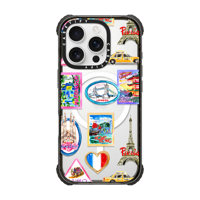 Travel Write Draw x CASETiFY iPhone 16 Pro Case Sticker,Travel Black ウルトラ インパクトケース MagSafe 対応 Vintage Luggage Stickers Father's Day Travel Write Draw x CASETiFY iPhone 16 Pro Case Sticker,Travel Black ウルトラ インパクトケース MagSafe 対応 Vintage Luggage Stickers Father's Day