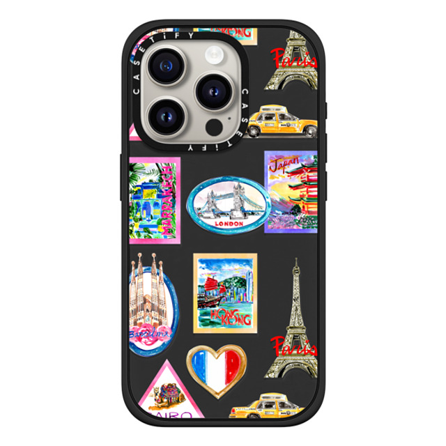 Travel Write Draw x CASETiFY iPhone 15 Pro Case Sticker,Travel Matte Black Impact Case MagSafe Compatible Vintage Luggage Stickers Father's Day Travel Write Draw x CASETiFY iPhone 15 Pro Case Sticker,Travel Matte Black Impact Case MagSafe Compatible Vintage Luggage Stickers Father's Day