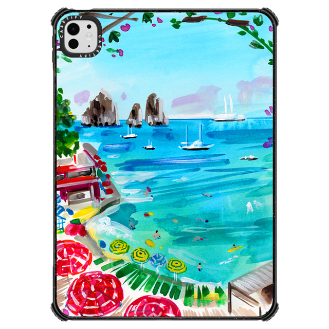 "Travel Write Draw x CASETiFY iPad Pro 11" (M4) Travel,Fine Art ブラック iPad インパクト ケース Take Me to Capri Back to School" "Travel Write Draw x CASETiFY iPad Pro 11" (M4) Travel,Fine Art ブラック iPad インパクト ケース Take Me to Capri Back to School"