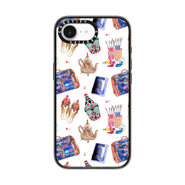 Travel Write Draw x CASETiFY iPhone 16e ケース Sticker,Travel ブラック インパクトケース MagSafe対応 Marrakech Medina Icons Back to School Travel Write Draw x CASETiFY iPhone 16e ケース Sticker,Travel ブラック インパクトケース MagSafe対応 Marrakech Medina Icons Back to School