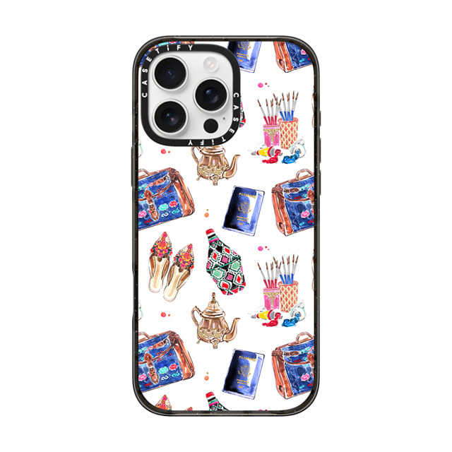 Travel Write Draw x CASETiFY iPhone 16 Pro Max ケース Sticker,Travel ブラック インパクトケース MagSafe対応 Marrakech Medina Icons Back to School Travel Write Draw x CASETiFY iPhone 16 Pro Max ケース Sticker,Travel ブラック インパクトケース MagSafe対応 Marrakech Medina Icons Back to School