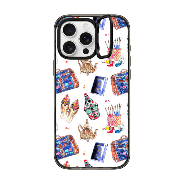 Travel Write Draw x CASETiFY iPhone 16 Pro Max ケース Sticker,Travel ブラック インパクトリングスタンドケース MagSafe対応 Marrakech Medina Icons Back to School Travel Write Draw x CASETiFY iPhone 16 Pro Max ケース Sticker,Travel ブラック インパクトリングスタンドケース MagSafe対応 Marrakech Medina Icons Back to School