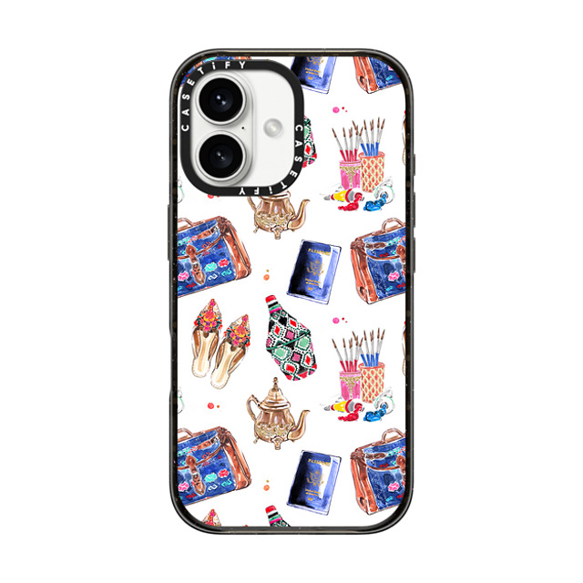 Travel Write Draw x CASETiFY iPhone 16 ケース Sticker,Travel ブラック インパクトケース MagSafe対応 Marrakech Medina Icons Back to School Travel Write Draw x CASETiFY iPhone 16 ケース Sticker,Travel ブラック インパクトケース MagSafe対応 Marrakech Medina Icons Back to School