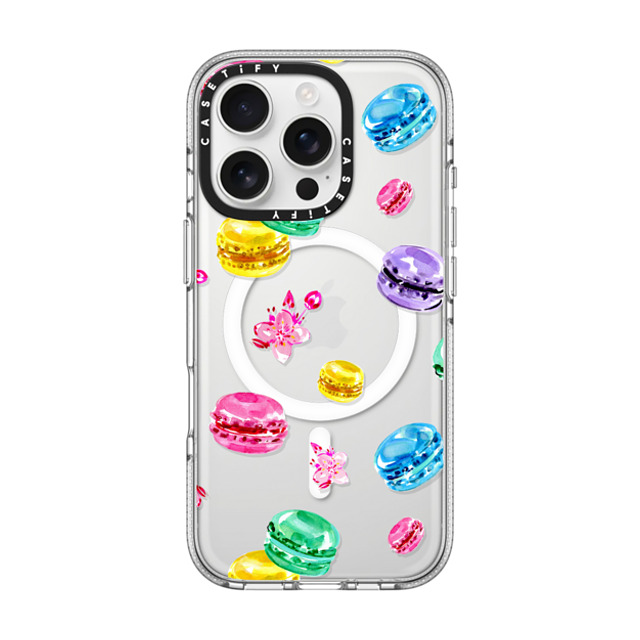 Travel Write Draw x CASETiFY iPhone 16 Pro Case Sticker,Food クリア クリア ケース MagSafe対応 Macarons in Paris Back to School Travel Write Draw x CASETiFY iPhone 16 Pro Case Sticker,Food クリア クリア ケース MagSafe対応 Macarons in Paris Back to School