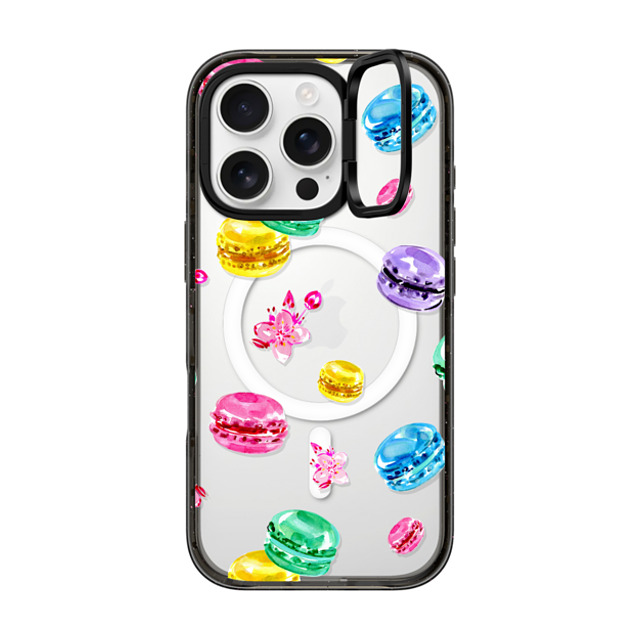 Travel Write Draw x CASETiFY iPhone 16 Pro Case Sticker,Food Black インパクトリングスタンドケース MagSafe対応 Macarons in Paris Back to School Travel Write Draw x CASETiFY iPhone 16 Pro Case Sticker,Food Black インパクトリングスタンドケース MagSafe対応 Macarons in Paris Back to School