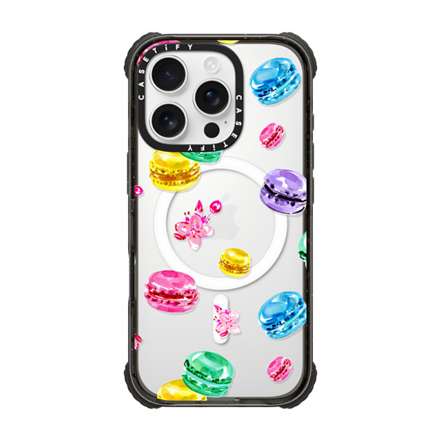 Travel Write Draw x CASETiFY iPhone 16 Pro Case Sticker,Food Black ウルトラ インパクトケース MagSafe 対応 Macarons in Paris Back to School Travel Write Draw x CASETiFY iPhone 16 Pro Case Sticker,Food Black ウルトラ インパクトケース MagSafe 対応 Macarons in Paris Back to School