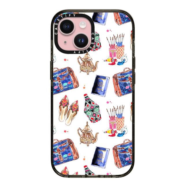 Travel Write Draw x CASETiFY iPhone 15 ケース Sticker,Travel ブラック インパクトケース MagSafe対応 Marrakech Medina Icons Back to School Travel Write Draw x CASETiFY iPhone 15 ケース Sticker,Travel ブラック インパクトケース MagSafe対応 Marrakech Medina Icons Back to School