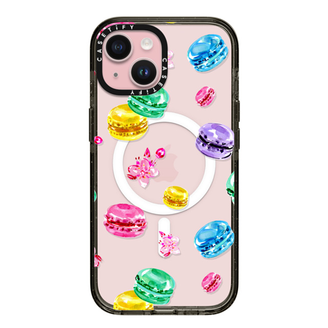 Travel Write Draw x CASETiFY iPhone 15 Case Sticker,Food Black Impact Case MagSafe Compatible Macarons in Paris Mother's Day Travel Write Draw x CASETiFY iPhone 15 Case Sticker,Food Black Impact Case MagSafe Compatible Macarons in Paris Mother's Day