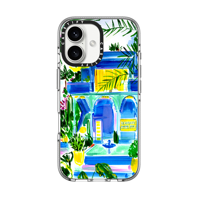 Travel Write Draw x CASETiFY iPhone 16 Case Travel,Fine Art クリア クリア ケース MagSafe対応 Yves' Garden Marrakech Back to School Travel Write Draw x CASETiFY iPhone 16 Case Travel,Fine Art クリア クリア ケース MagSafe対応 Yves' Garden Marrakech Back to School