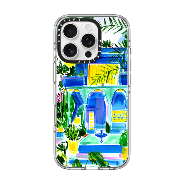 Travel Write Draw x CASETiFY iPhone 16 Pro Case Travel,Fine Art クリア クリア ケース MagSafe対応 Yves' Garden Marrakech Back to School Travel Write Draw x CASETiFY iPhone 16 Pro Case Travel,Fine Art クリア クリア ケース MagSafe対応 Yves' Garden Marrakech Back to School