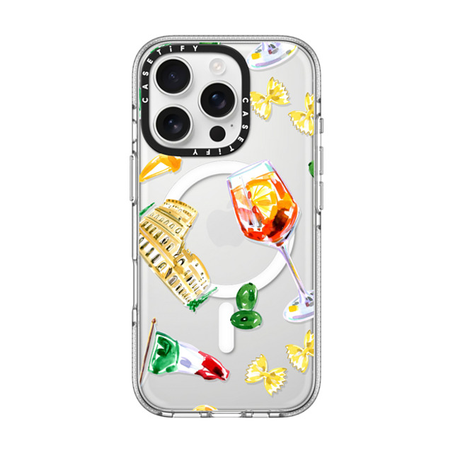 Travel Write Draw x CASETiFY iPhone 16 Pro ケース Food,Travel クリア クリア ケース MagSafe対応 Roma Aperitivo Back to School Travel Write Draw x CASETiFY iPhone 16 Pro ケース Food,Travel クリア クリア ケース MagSafe対応 Roma Aperitivo Back to School