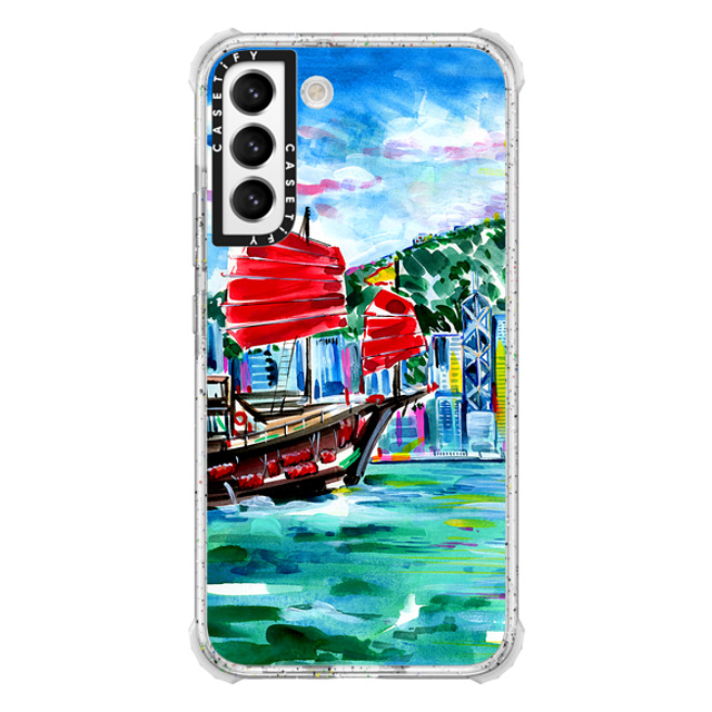 Travel Write Draw x CASETiFY Galaxy S22+ ケース Travel,Fine Art フロスト ウルトラインパクトケース Victoria Harbour Hong Kong New iPhone Travel Write Draw x CASETiFY Galaxy S22+ ケース Travel,Fine Art フロスト ウルトラインパクトケース Victoria Harbour Hong Kong New iPhone