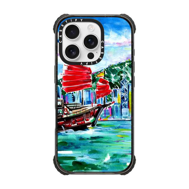 Travel Write Draw x CASETiFY iPhone 16 Pro ケース Travel,Fine Art ブラック ウルトラ インパクトケース MagSafe 対応 Victoria Harbour Hong Kong Father's Day Travel Write Draw x CASETiFY iPhone 16 Pro ケース Travel,Fine Art ブラック ウルトラ インパクトケース MagSafe 対応 Victoria Harbour Hong Kong Father's Day