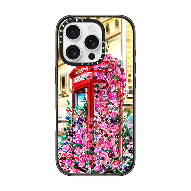 Travel Write Draw x CASETiFY iPhone 16 Pro Case Black Impact Case London in Bloom Travel Write Draw x CASETiFY iPhone 16 Pro Case Black Impact Case London in Bloom