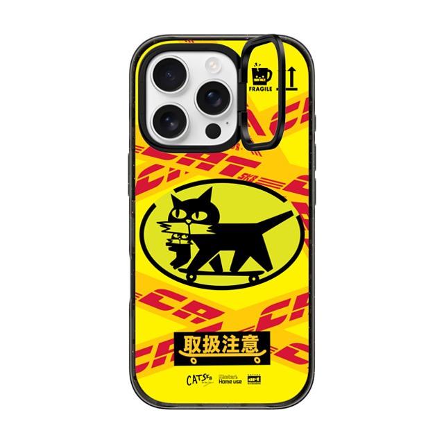FORLEE BEAN x CASETiFY iPhone 16 Pro ケース ブラック インパクトリングスタンドケース MagSafe対応 CATSK8 Father's Day FORLEE BEAN x CASETiFY iPhone 16 Pro ケース ブラック インパクトリングスタンドケース MagSafe対応 CATSK8 Father's Day