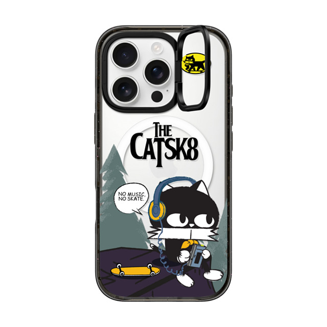 FORLEE BEAN x CASETiFY iPhone 16 Pro ケース Cat,Animal ブラック インパクトリングスタンドケース MagSafe対応 NO MUSIC, NO SKATE. Mother's Day FORLEE BEAN x CASETiFY iPhone 16 Pro ケース Cat,Animal ブラック インパクトリングスタンドケース MagSafe対応 NO MUSIC, NO SKATE. Mother's Day